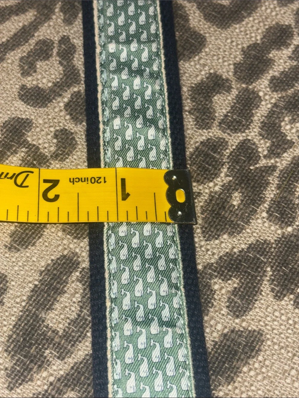 Vineyard vines canvas club whale print belt men’s holf belt preppy coastal 40